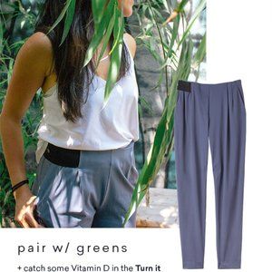 ADAY Turn It Up Pants Mineral Sz M